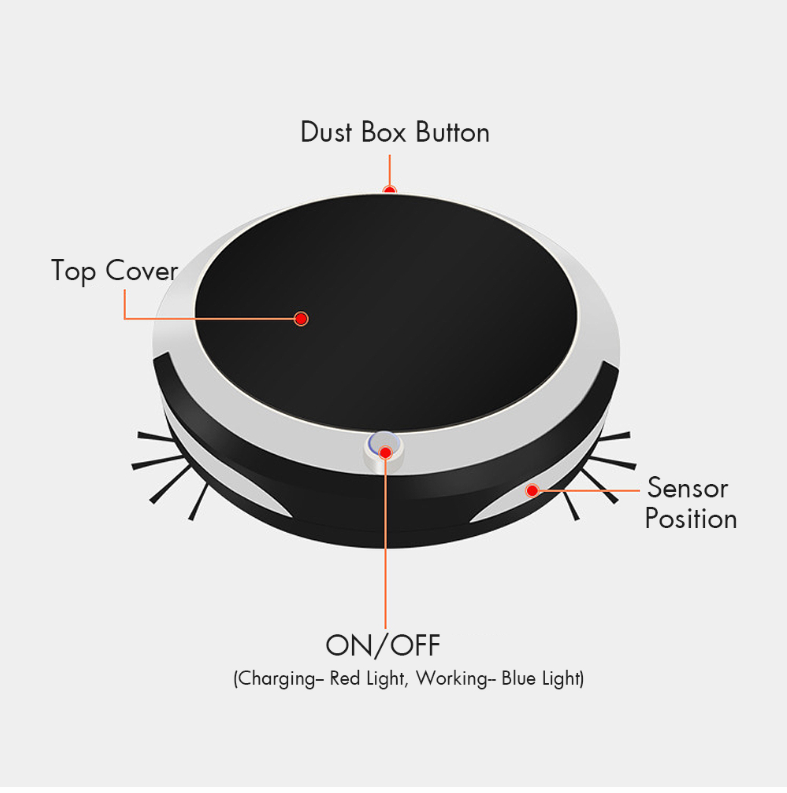 3-in-1 Smart Robot Vacuum and Mop for Home Use