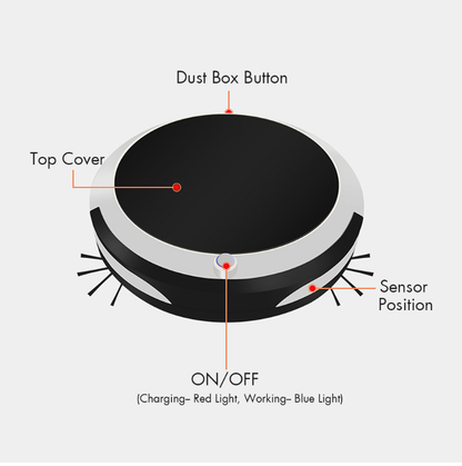 3-in-1 Smart Robot Vacuum and Mop for Home Use